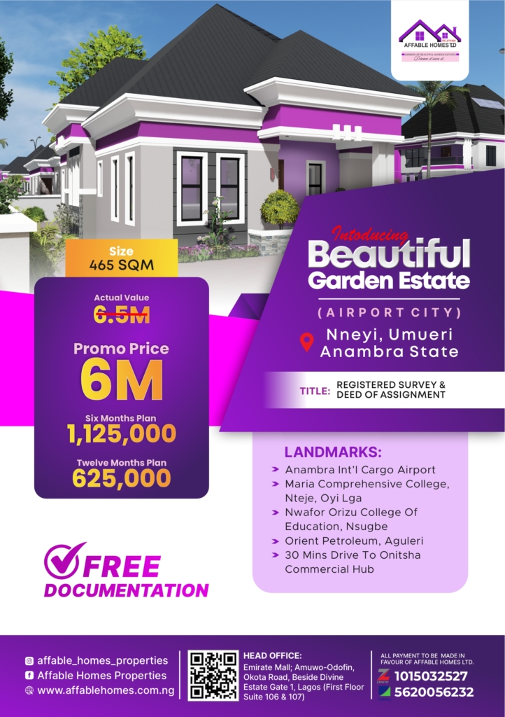 Nneyi Umueri Airport land in Anambra State