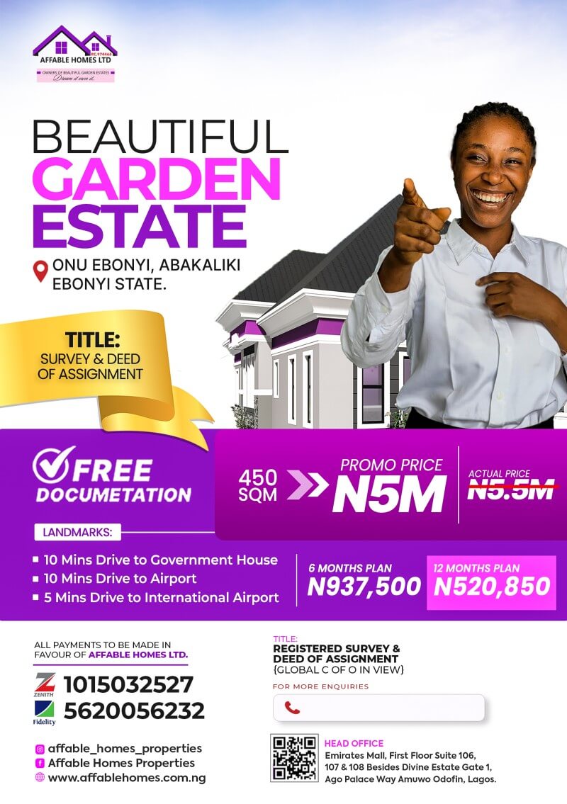 Land for sale in Onu-Ebonyi Abakaliki