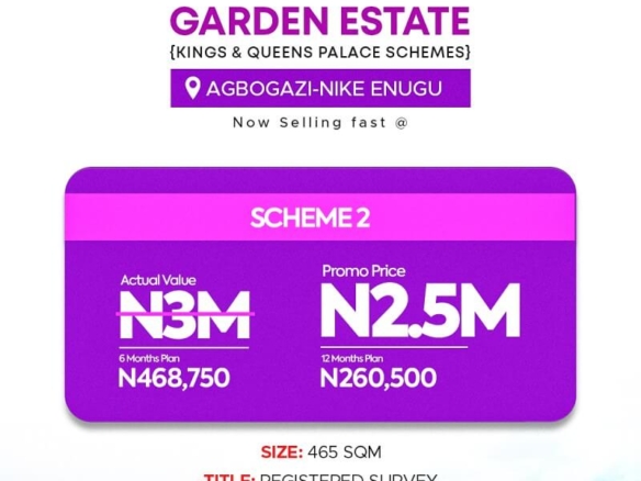 AGBOGAZI-NIKE UPDATE Land for sale in Enugu