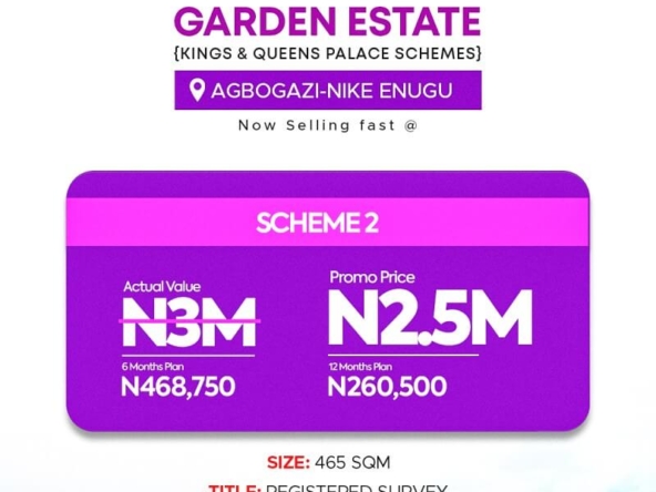 AGBOGAZI-NIKE UPDATE Land for sale in Enugu