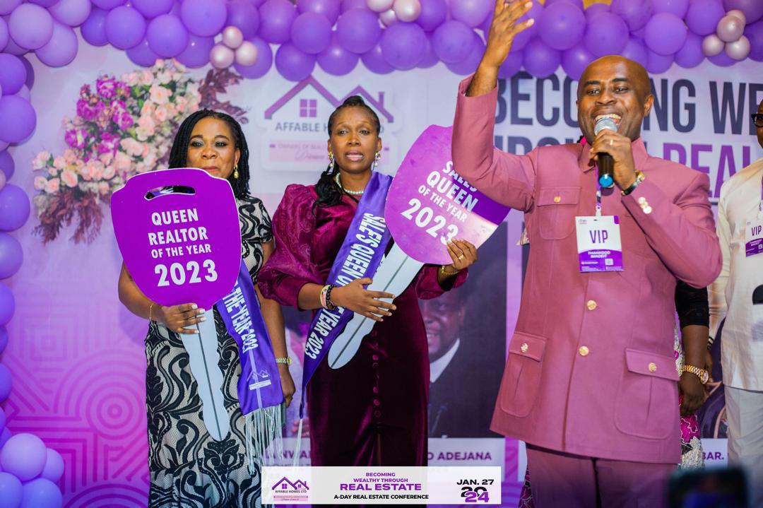 Consultants being crowned sales queen of the year