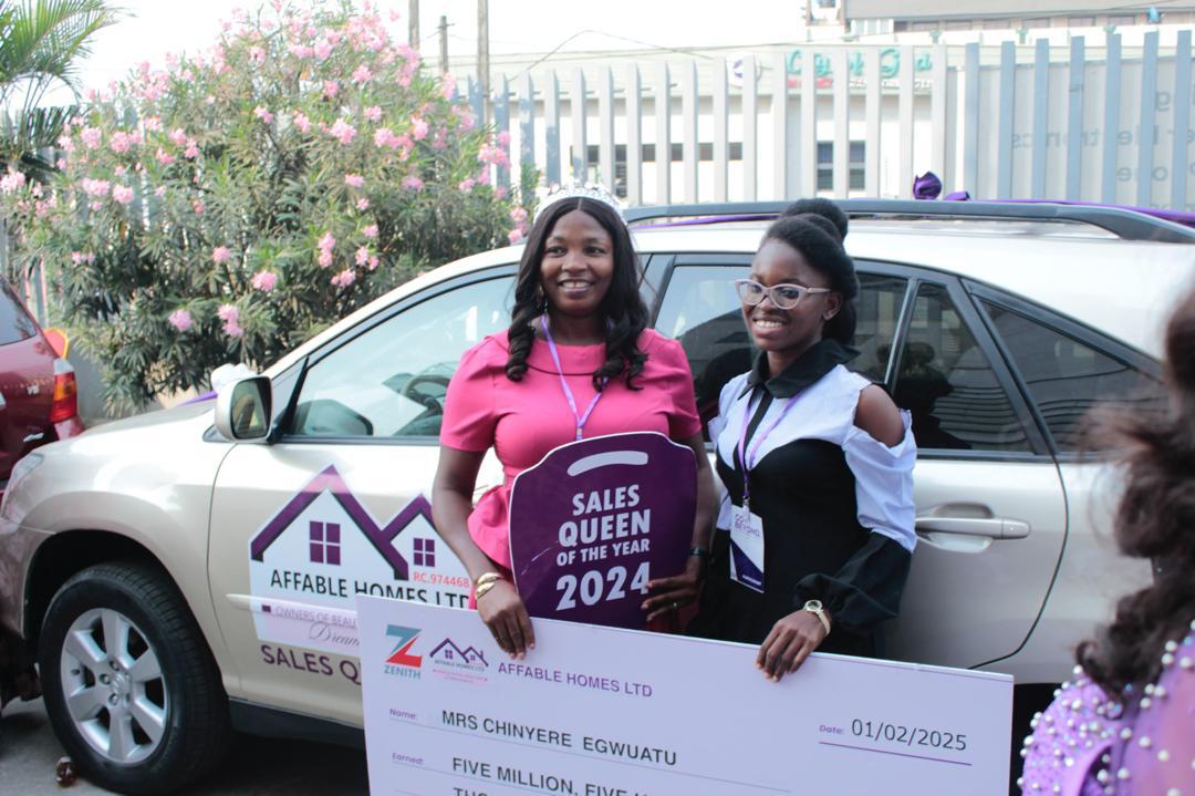 Consultants being crowned sales queen of the year