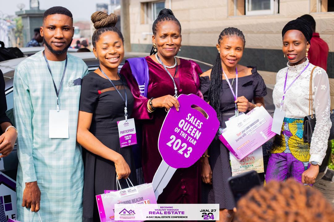 Consultants being crowned sales queen of the year